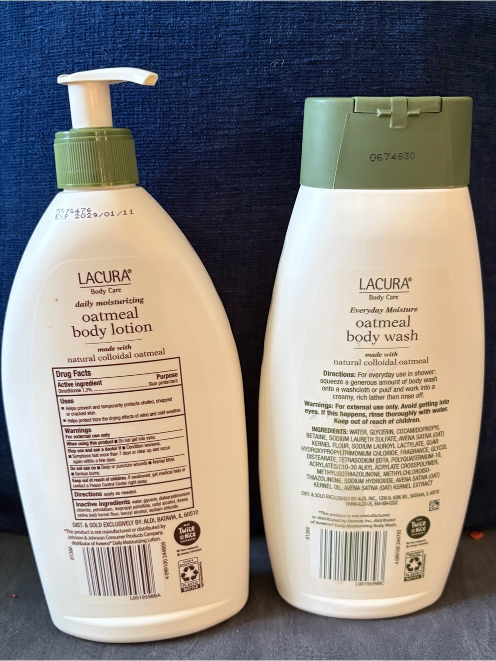 Oatmeal Body Lotion & Body Wash - Green/White - Picture 6 of 8